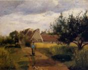 卡米耶 毕沙罗 : Entrance to a Village